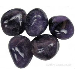 Deep colour Amethyst tumblestones 20-28mm