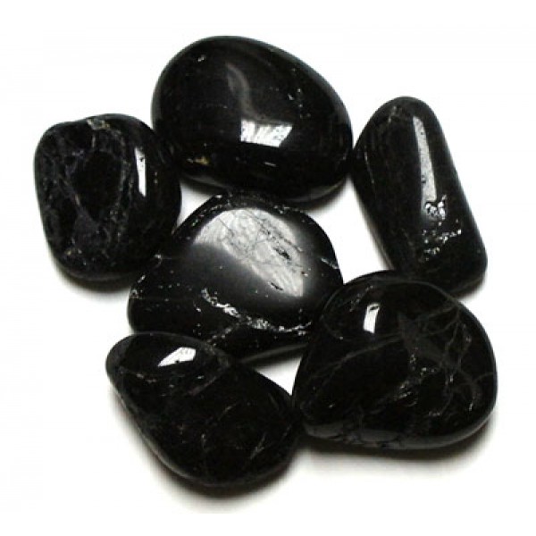 Black Tourmaline tumblestones 18-25mm