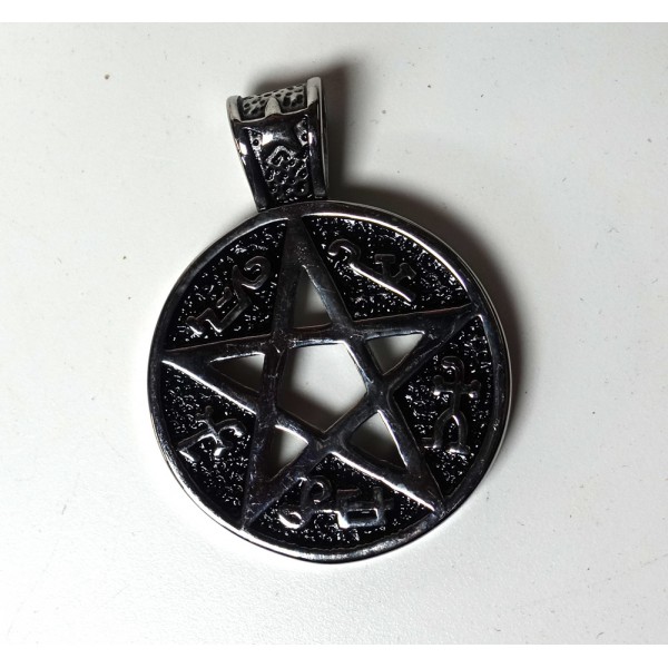 Stainless Steel Decorative Symbol Pentacle Pendant