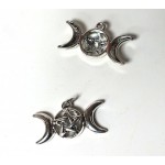 Triple Moon Pentacle Pendant