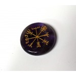 Vegvisir Symbol on Amethyst