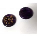 Vegvisir Symbol on Amethyst