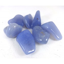 Large Blue Chalcedony tumblestone 40-50mm