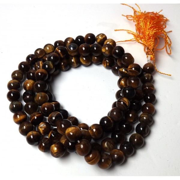 Tiger Eye Crystal Mala Beads